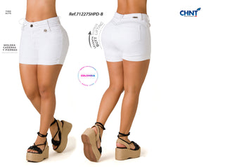Julita Short Levantacola Blanco 71227SHPD-B - Blanco