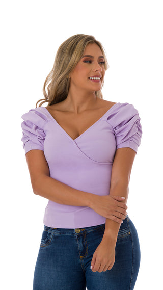 Blusa Manga Corta 2B3461B - Lila