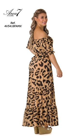 Set 2 Piezas Blusa Y Falda Larga 4V5418FAMX - Estampado