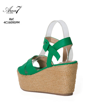 Sandalia Plataforma 2 Tiras 4C1609SPM - Verde