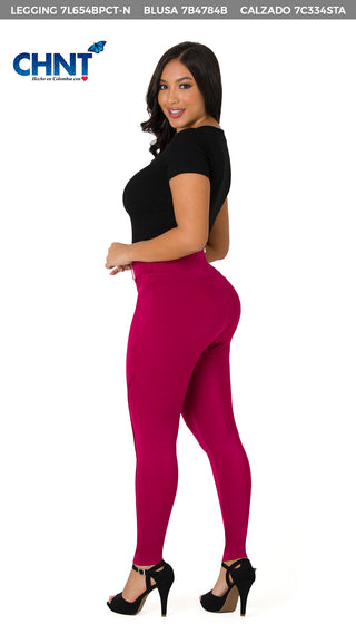 Leggings  Controlador Y Moldeador 7L654BPCT-N - Vinotinto