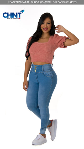 Blusa Manga Corta 7B4387C - Rosado