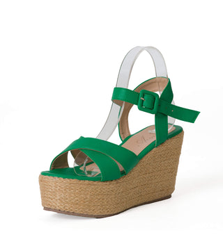 Sandalia Plataforma 2 Tiras 4C1609SPM - Verde