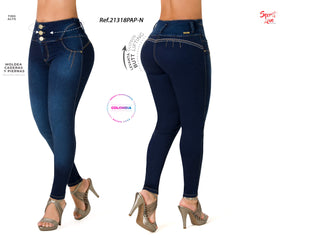 Jorry Jeans Levantacola 21318PAP-N - Petroleo