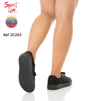Calzado Modelo Plana  2C203TB - Negro