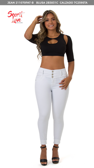 Blusa Manga 3 qtr 2B3831C - Negro