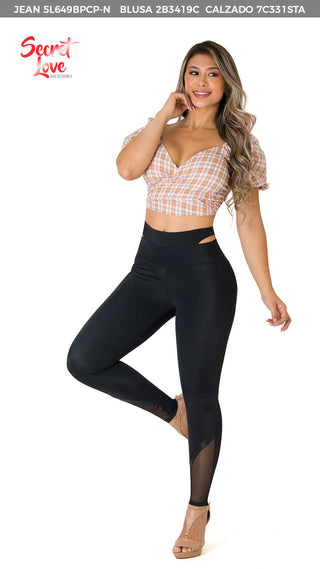 Blusa Con Escote En V 2B3419C - Estampado