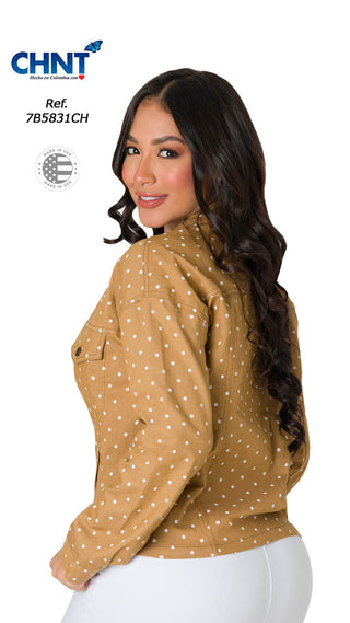 Chaqueta Clásica Con Botones 7B5831CH - Camel