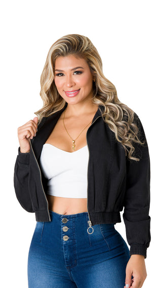 Chaqueta casual 7B5681CH - Negro