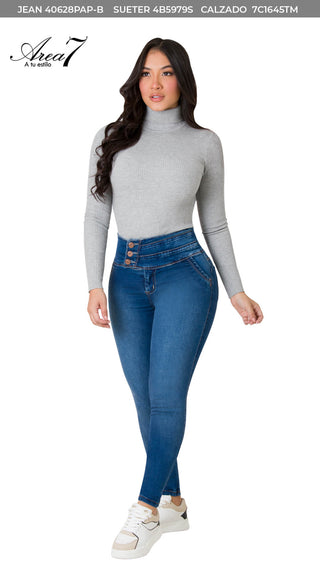Sueter cuello tortuga 4B5979S - Gris