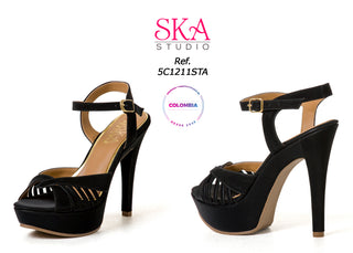 Calzado Modelo Tacon 5C1211STA - Negro