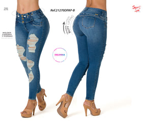 Jeans Skinny Butt Lifter High Waist 21270DPAP-B – Ska Studio Usa