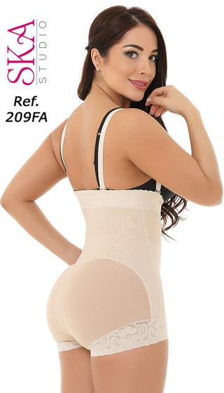 Fajas Colombianas Compresion Media 209FA - Beige