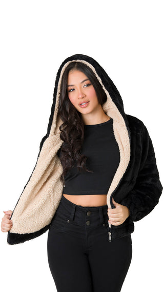 Chaqueta Afelpada 2B6006CH - Negro