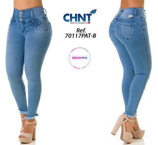 Flossy Jeans Levantacola Bota Tobillero 70117PAT-B - Azul Medio