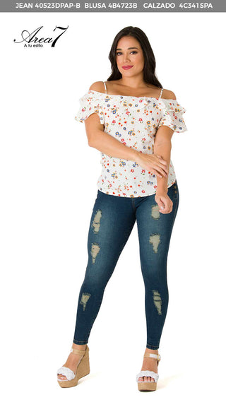 Blusa Manga Corta 4B4723B - Estampado