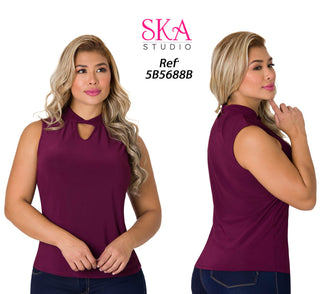 Blusa Sin Mangas 5B5688B - Vinotinto