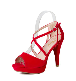 Sandalia de tacón cono 4C1723STA - Rojo