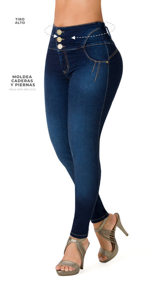 Jorry Jeans Levantacola 21318PAP-N - Petroleo