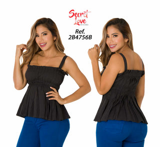 Blusa Sin Mangas Holgada 2B4756B - Negro