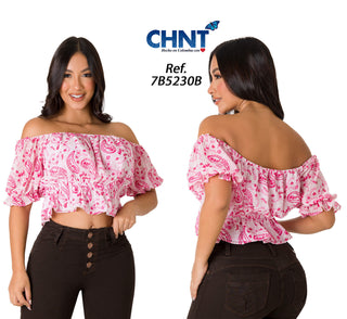 Blusa Floral 7B5230B - Rosado