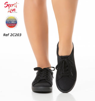 Calzado Modelo Plana  2C203TB - Negro