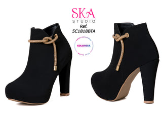 Botines con tacón cono 5C1818BTA - Negro