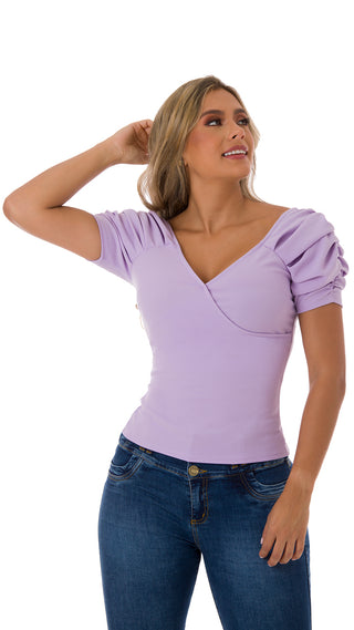 Blusa Manga Corta 2B3461B - Lila