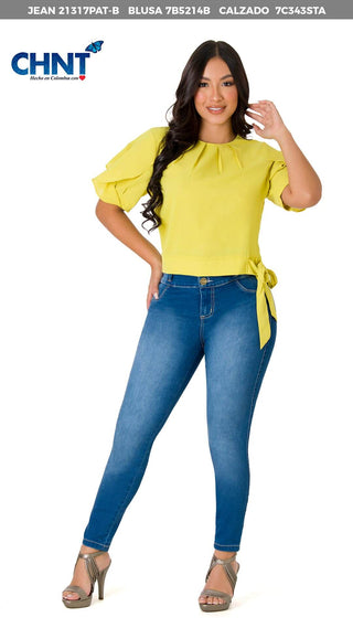 Blusa Con Manga Corta 7B5214B - Verde