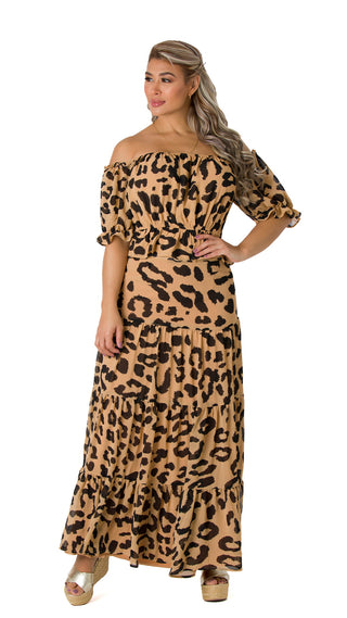 Set 2 Piezas Blusa Y Falda Larga 4V5418FAMX - Estampado