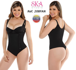Fajas Colombianas Compresion Media 208FA-N - Negro