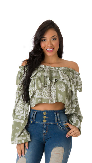 Blusa Manga Larga 7B4485B - Estampado