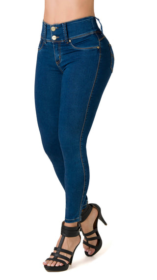 Gloria Jeans Levantacola Bota Skinny 71043P-B - Azul Medio
