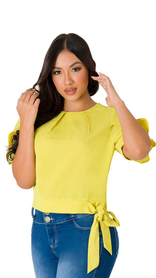 Blusa Con Manga Corta 7B5214B - Verde