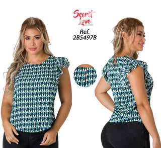 Blusa Manga Bolero 2B5497B - Estampado