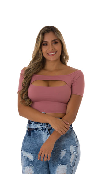 Blusa Manga Corta 2B3876C - Rosa