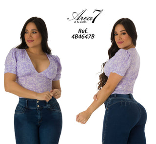 Blusa Manga Corta 4B4647B - Estampado