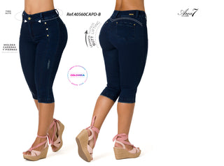 Kaia Capris levantacola 40560CAPD-B - Azul Oscuro