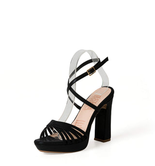 Sandalias De Tacon Ancho 5C1744STA - Negro