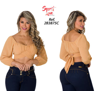 Blusa Manga Larga 2B3875C - Camel