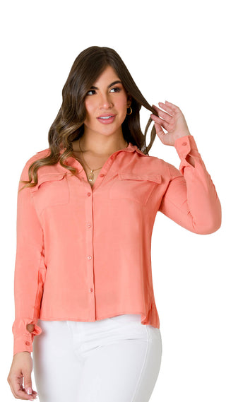 Blusa Formal 4B6055B - Salmon