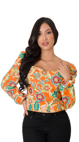 Blusa Estampada Manga Larga 7B5047B - Estampado