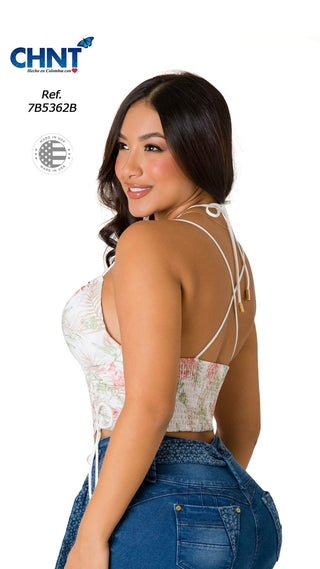 Blusa Con Fruncidos 7B5362B - Estampado