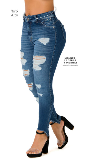 Hiram Jeans Levantacola Bota Tobillero 71181DPDT-B - Azul Medio