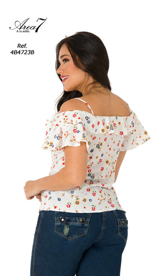 Blusa Manga Corta 4B4723B - Estampado