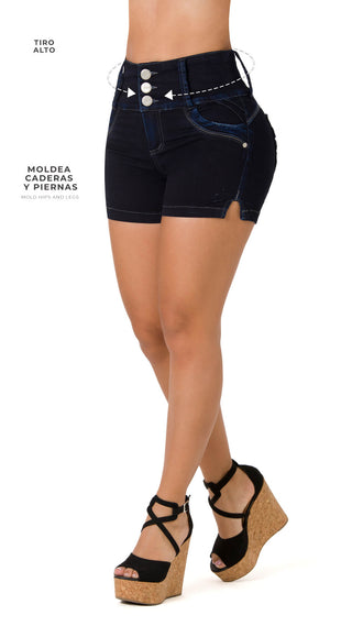 Jeremy Shorts Levantacola Tiro Alto 71208SHPA-B - Petroleo