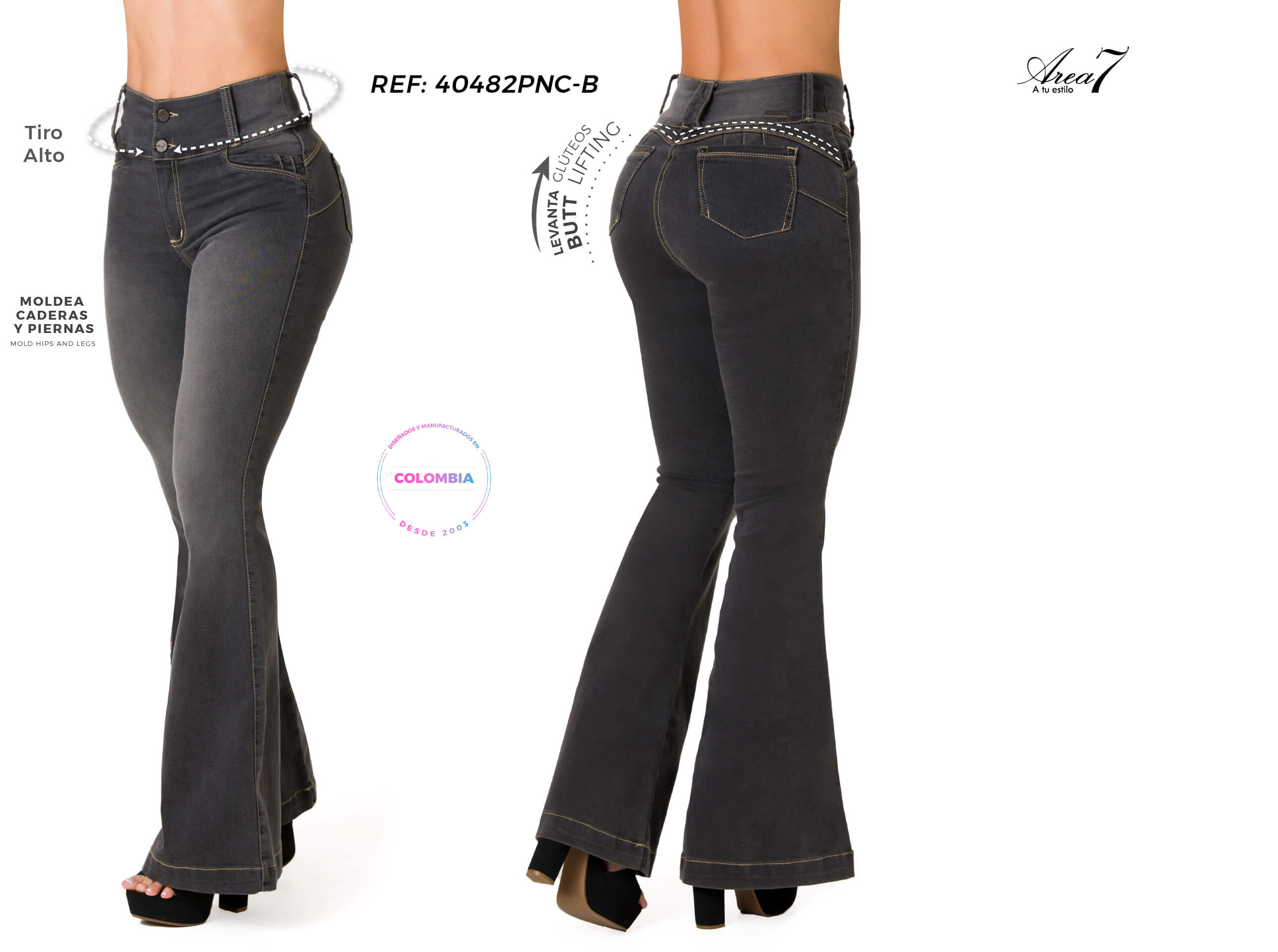 Harlene Skinny High Rise Butt Lifting Jeans 40482PNC-B – Ska Studio Usa