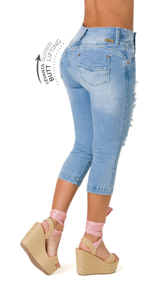 Jere Capri Levantacola Tiro Alto 71206DCAPN-B - Azul Claro