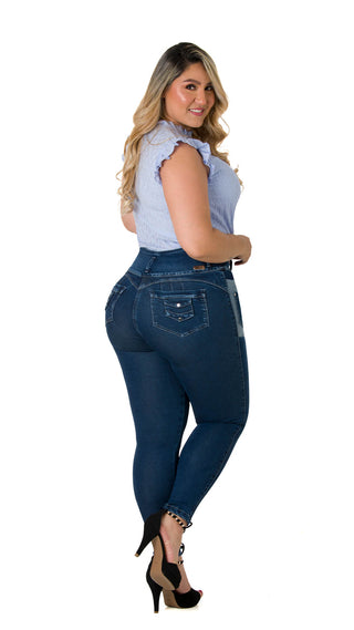 Blusa Cuello Redondo 7B6018B - Azul
