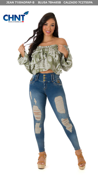 Blusa Manga Larga 7B4485B - Estampado